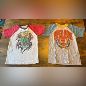2 Boys Marvel TShirts